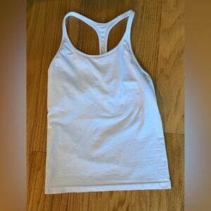 Athleta White Racerback Tank Top